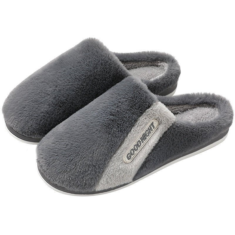 Men's Non - Slip Warm Indoor Cotton Slippers Shoes - Weriion