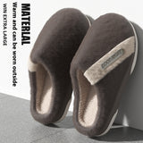 Men's Non - Slip Warm Indoor Cotton Slippers Shoes - Weriion