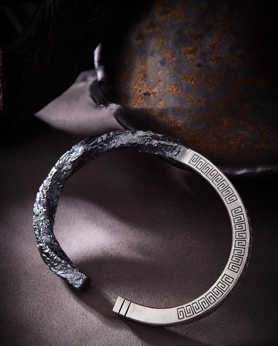 Men's Open Silver Bracelet - Weriion