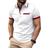 Men's Polo Shirt With Decorative Chest Pocket - Weriion