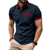 Men's Polo Shirt With Decorative Chest Pocket - Weriion