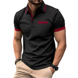 Men's Polo Shirt With Decorative Chest Pocket - Weriion