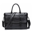 Men's Retro Black Casual Travel Shoulder Computer Bag With Adjustable Shoulder Strap - Weriion