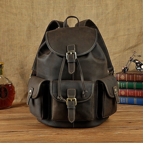 Men's Retro Large Capacity Backpack - Weriion