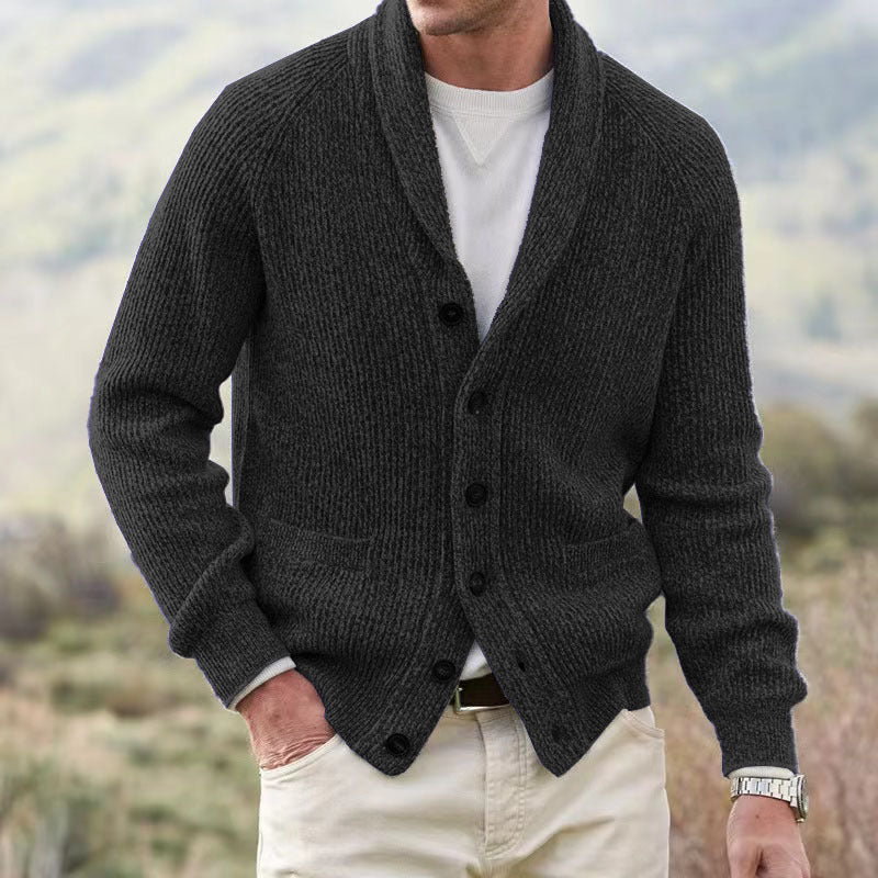 Men's Simple Thickening Cardigan Sweaters - Weriion