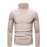 Men's Slim - Fit Turtleneck Long - Sleeved Sweater - Weriion