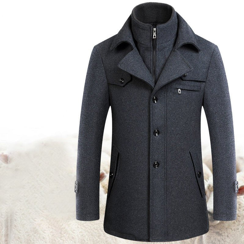 Men's Slim Fit Winter & Autumn Wool Coat - Weriion