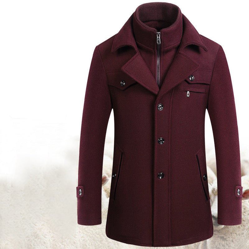 Men's Slim Fit Winter & Autumn Wool Coat - Weriion