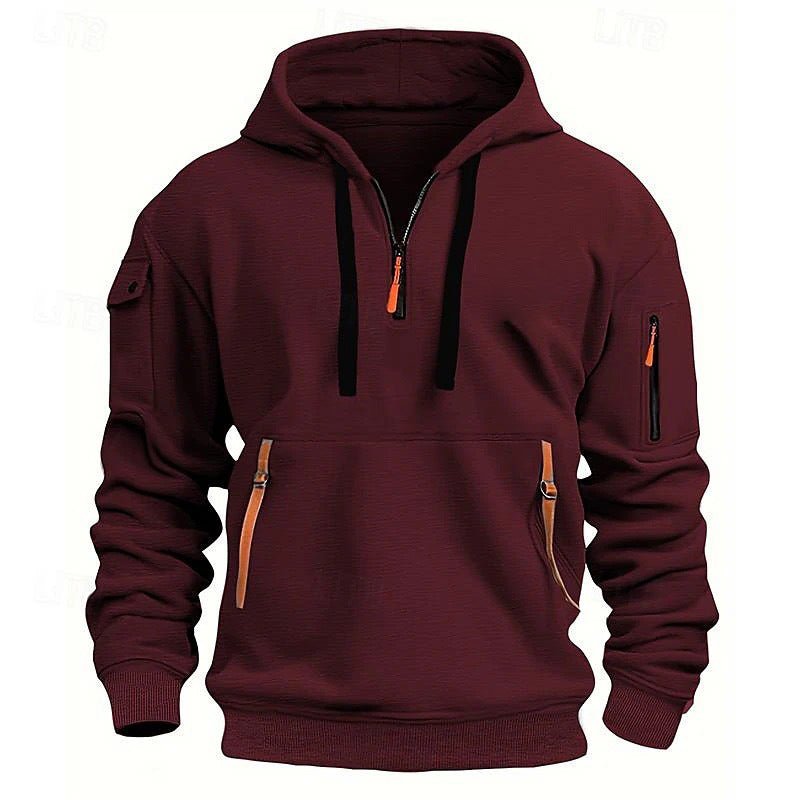 Men's Soft Comfortable Loose Fit Cotton Hoodie - Weriion