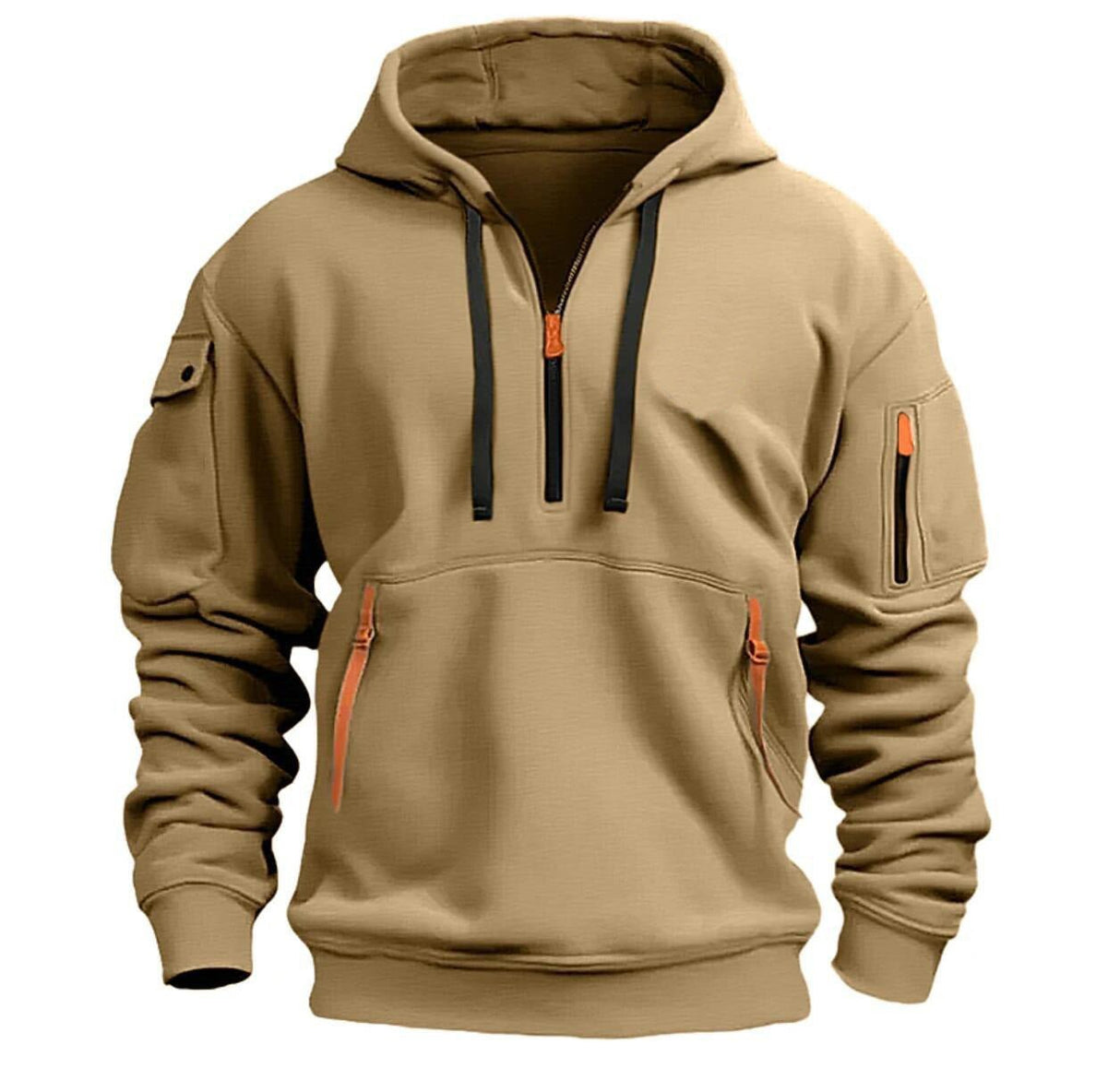 Men's Soft Comfortable Loose Fit Cotton Hoodie - Weriion