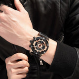 Men's Sports Leather Quartz Watch - Weriion