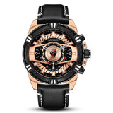 Men's Sports Leather Quartz Watch - Weriion