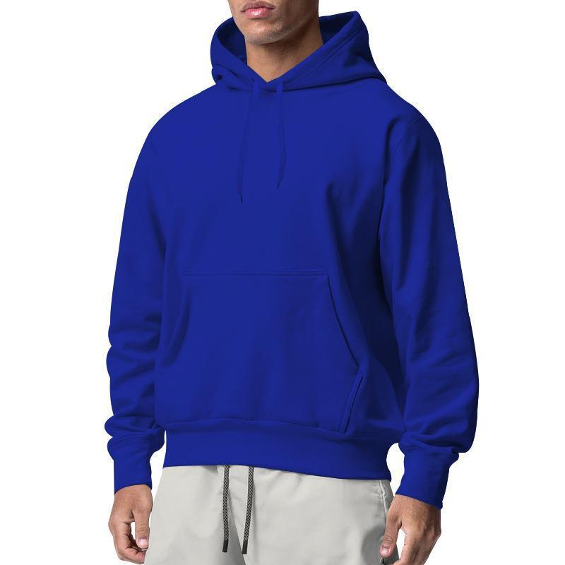 Men's Sports Solid Color Fleece Casual Sweater Hoodies - Weriion