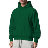 Men's Sports Solid Color Fleece Casual Sweater Hoodies - Weriion