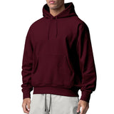 Men's Sports Solid Color Fleece Casual Sweater Hoodies - Weriion