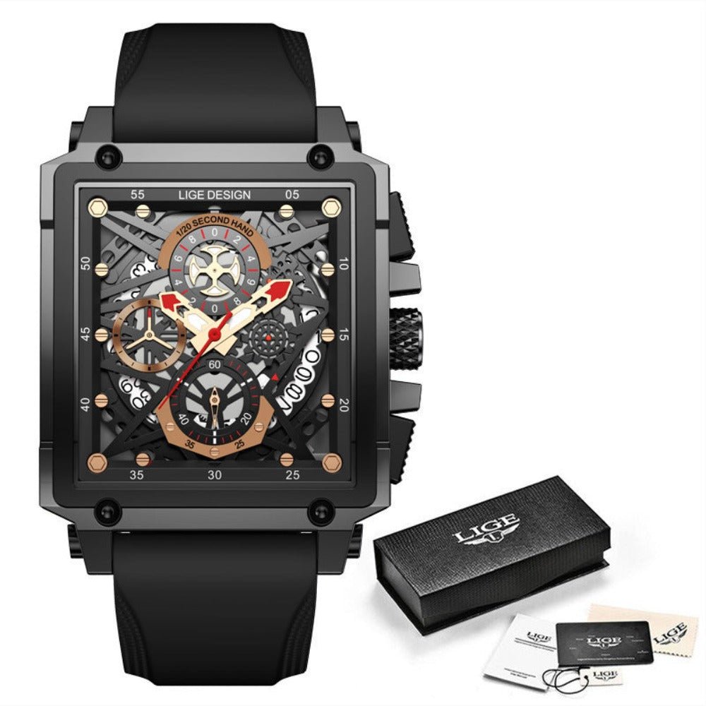 Men's Square Shaped Chronograph 30M Waterproof Watch - Weriion