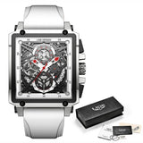 Men's Square Shaped Chronograph 30M Waterproof Watch - Weriion