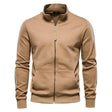 Men's Stand Collar Long - Sleeve Zipper Sweatshirt Sweaters - Weriion