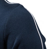 Men's Stand Collar Long - Sleeve Zipper Sweatshirt Sweaters - Weriion