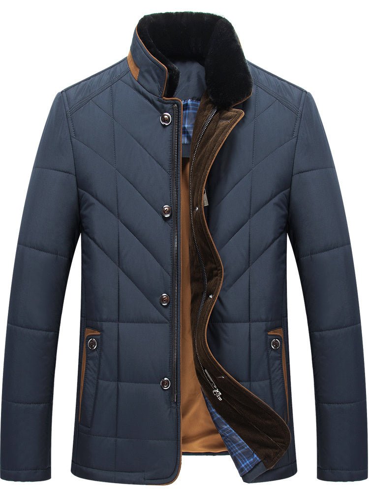 Men's Stand - Up Collar Padded Winter Autumn Jacket - Weriion