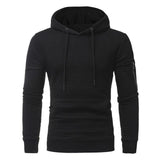 Men's Sweatshirt Hoodie With Arm Zipper Long Sleeve Slim Top - Weriion