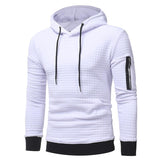 Men's Sweatshirt Hoodie With Arm Zipper Long Sleeve Slim Top - Weriion