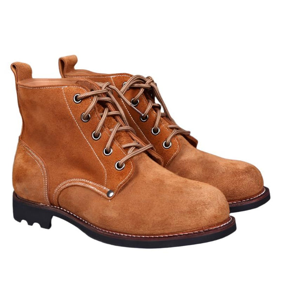 Men's Thick Suede Cowhide Genuine Leather Shoes Boots - Weriion