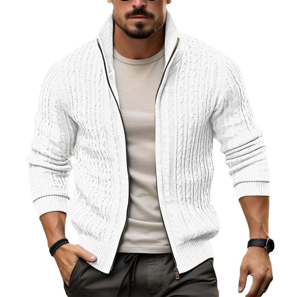 Men's Thickened Casual Stand Collar Thick Sweater - Weriion