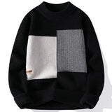 Men's Thickened Contrast Color Autumn And Winter Sweaters - Weriion