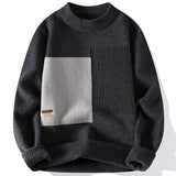 Men's Thickened Contrast Color Autumn And Winter Sweaters - Weriion