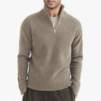 Men's Thickened Warm Zip Collar Sweater - Weriion