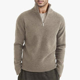 Men's Thickened Warm Zip Collar Sweater - Weriion