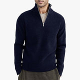 Men's Thickened Warm Zip Collar Sweater - Weriion