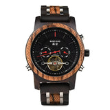 Men's Tourbillon Automatic Mechanical Wood Watch - Weriion