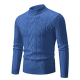 Men's Twisted Round Neck Pullover Leisure Sweaters - Weriion