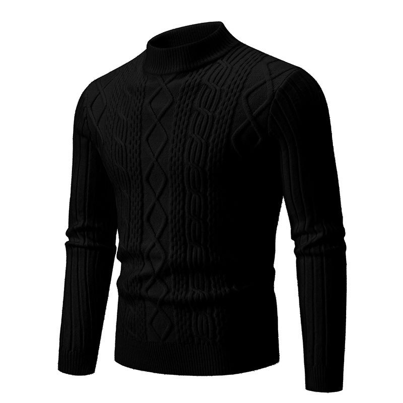 Men's Twisted Round Neck Pullover Leisure Sweaters - Weriion