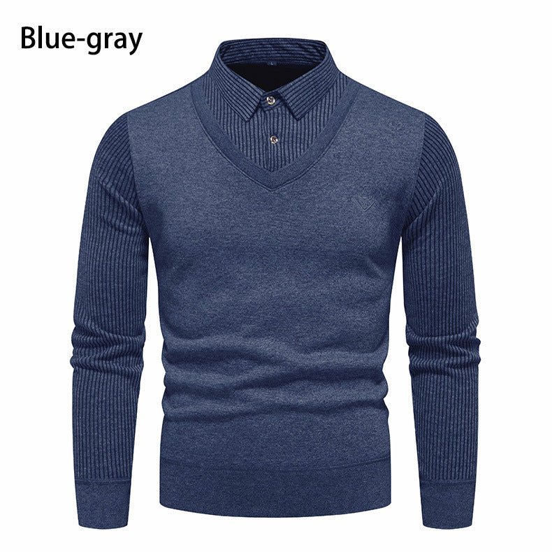 Men's Undershirt Slim Fit Fleece - Lined Two Pieces Sweaters - Weriion