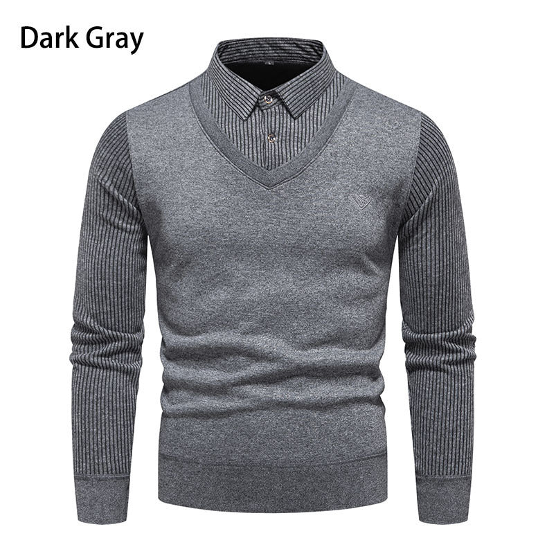 Men's Undershirt Slim Fit Fleece - Lined Two Pieces Sweaters - Weriion