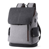 Men's USB Charging Polyester School Work Bag Backpack - Weriion