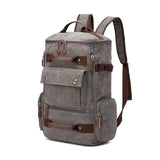 Men's Vintage Canvas Laptop Computer Travel Bag Backpack - Weriion