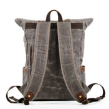 Men's Vintage Canvas & Leather Backpacks - Weriion