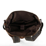 Men's Vintage Canvas & Leather Backpacks - Weriion