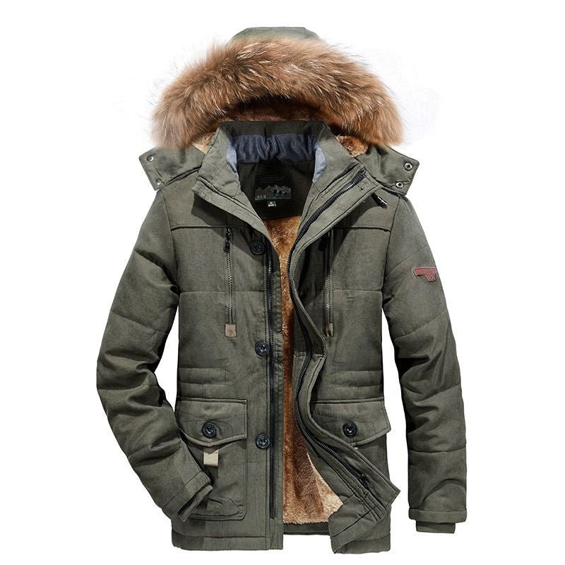 Men's Warm Padded Hooded Winter Jacket - Weriion