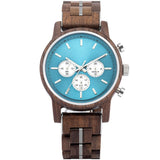 Men's Waterproof Leisure Sports Wood Watch - Weriion