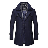 Men's Winter Autumn Dorchester Peacoat Wool Coat - Weriion