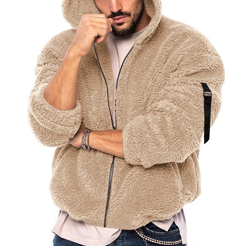 Men's Winter Double - Sided Warm Hooded Zipper Casual Hoodie - Weriion