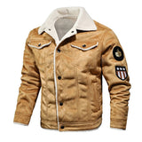 Men's Winter Leather Motorcycle Jacket - Weriion