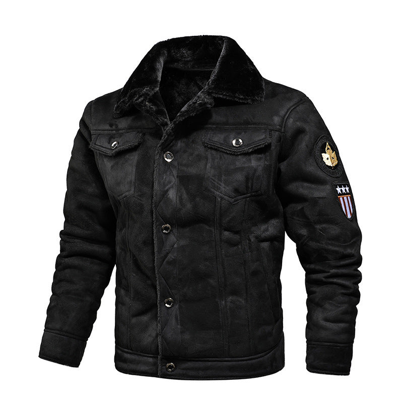 Men's Winter Leather Motorcycle Jacket - Weriion