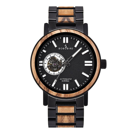 Men's Wooden Quartz Business Watch - Weriion