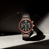 Mens Wooden Sports Quartz Movement Chronograph Watch - Weriion